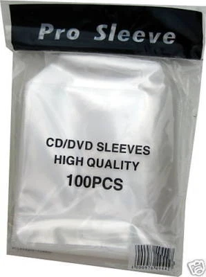 TRENDSKY 500 CD/DVD FOLIEN NYLON SCHUTZHÜLLE HÜLLEN MIT LASCHE SLEEVES BLURAY BOX CASE