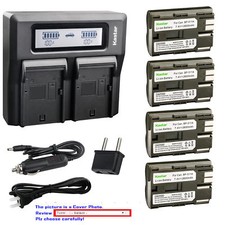 BP-511 Battery or Dual LCD Charger for Canon EOS 5D 10D 20D 20Da 300D 30D 40D