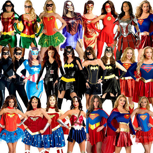 Superhero Ladies Fancy Dress Marvel DC Comic Book Day Womens Adults Costume