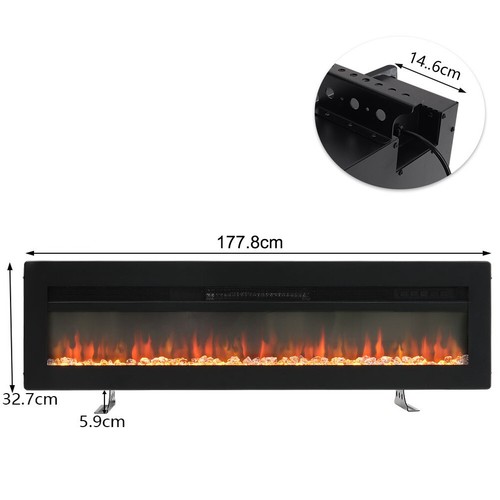 40/50/60/70/72/80/100 in LED Fireplace Electric Fire Insert/ Wall Mount / Stand - Picture 146 of 167