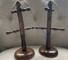 Vintage 2 Set Wooden Mug Holder 4 Cup Mug Tree Organizer A Price Import Taiwan