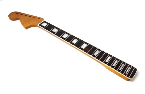 LEFT HANDED Brio Binded Maple Rosewood Fingerboard S-Style Neck w Block Inlays