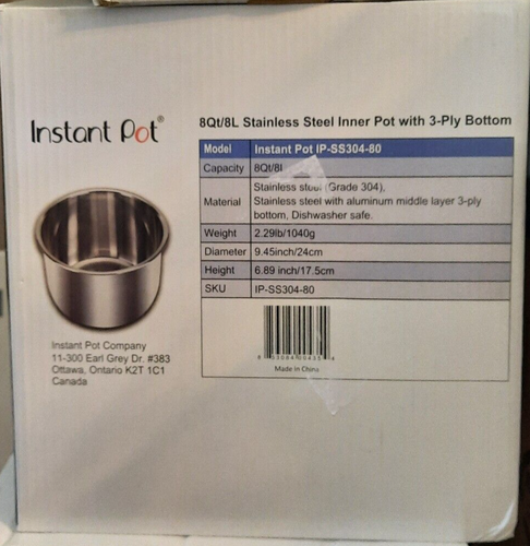 instant pot stainless insert