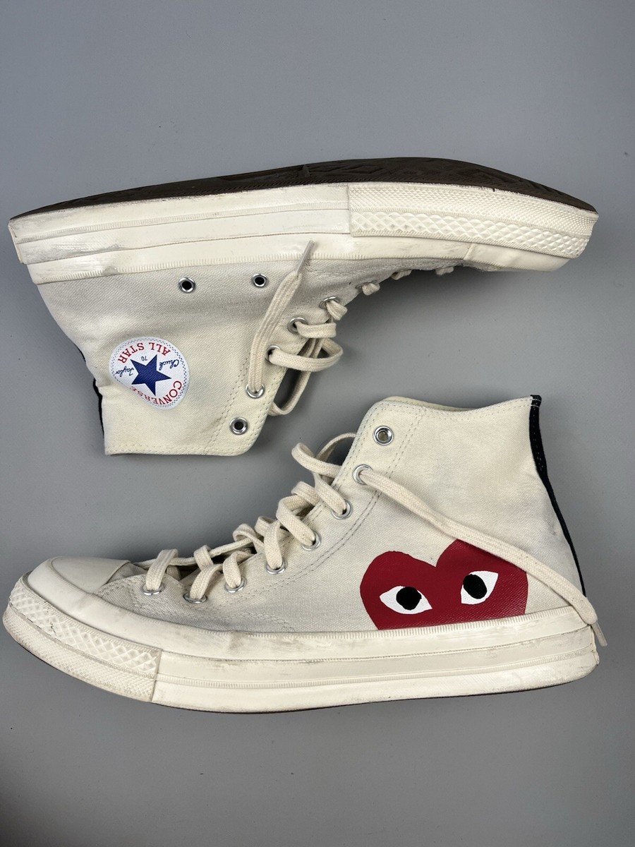 Comme des Garçons PLAY x Converse High Steel Shoes CDG