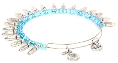 Alex And Ani Womens Azure Spike Of Confidence Azure Bangle W1111