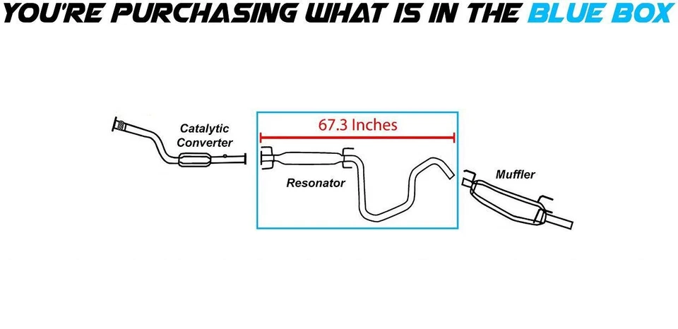Tubo resonador de escape compatible con: 2001-2004 Saturn L100 L200 L300 LW200 2,2 L Foto 2 de 4