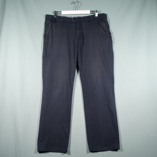 Brax Earl Chinos hommes 40 pantalon droit bleu ordinaire pantalon feel good mélange soie - Photo 1/24
