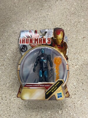 Marvel Iron Man 3 Hydro Shock Iron Man Repulsor Surge Blast Figure New