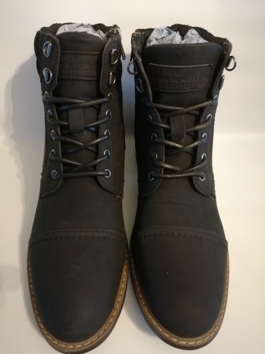 River Island Black Basil suede Mens Boots size UK