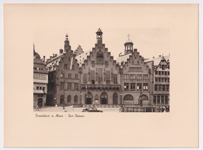 Frankfurt am Main: The Roman, Romans, Justice Fountain, SW Photo 18x24