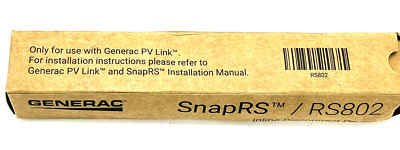 GENERAC SnapRS  / RS802 Inline Disconnect Device