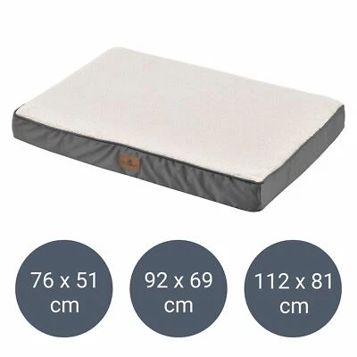 Hundebett Hundekissen Hundesofa orthopädisch Beige Grau Hundematte Juskys®