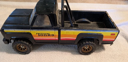 Tonka XR-101 14" Black Flatbed Pickup Truck