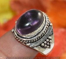 Amethyst Gemstone Turkish Style Ring Us Size 9" U343-H141