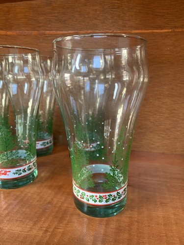 Lot de 6 verres à boire vintage Coca Cola Noël vacances COKE - Photo 7/8