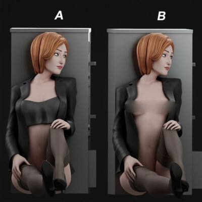 Dana Scully The X-Files Unassembled Unpainted 3D Printing Resin Model Kits