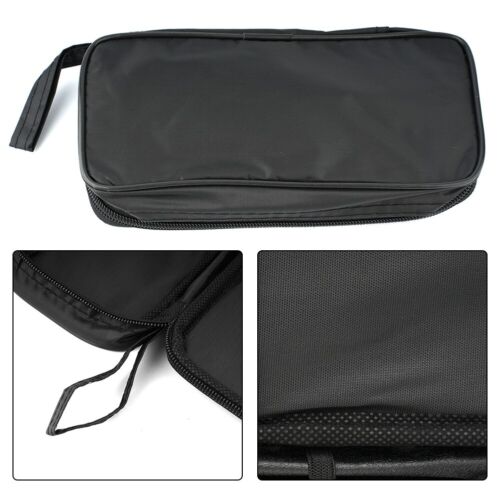 Black Canvas Bag For Digital Multimeter Cloth Bag Waterproof Shockproof Soft Bag - Picture 1 of 62