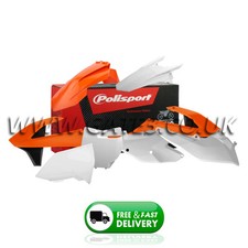 KTM 150SX SX 150 2016-2018 Orange/White Polisport Plastics Kit Fairing Panel Set