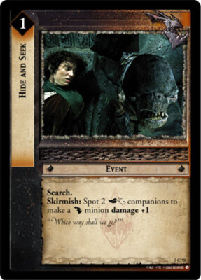 1x  Hide and Seek - 3C78 - Foil Moderate Play Realms of the Elf-lords