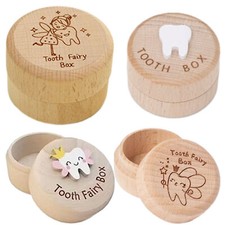 Baby Teeth Box Wooden Teeth Box Tooth Storage Box Organizer For Kids Baby