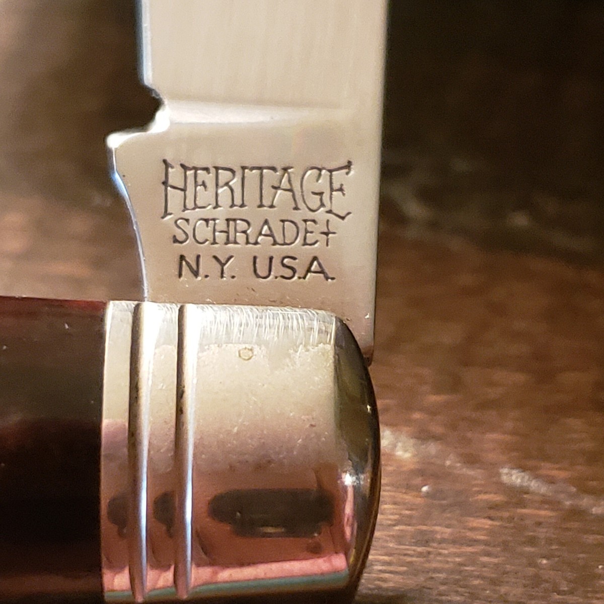 Heritage Schrade+ USA 1983 Everlasting Sharp 7801 Bone Muskrat