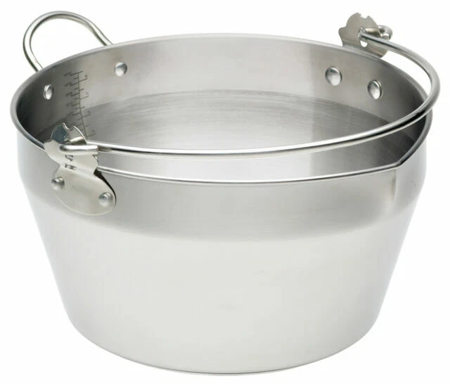 Kitchen Craft 9L Home Made Maslin Pan with Handle - Stainless Steel