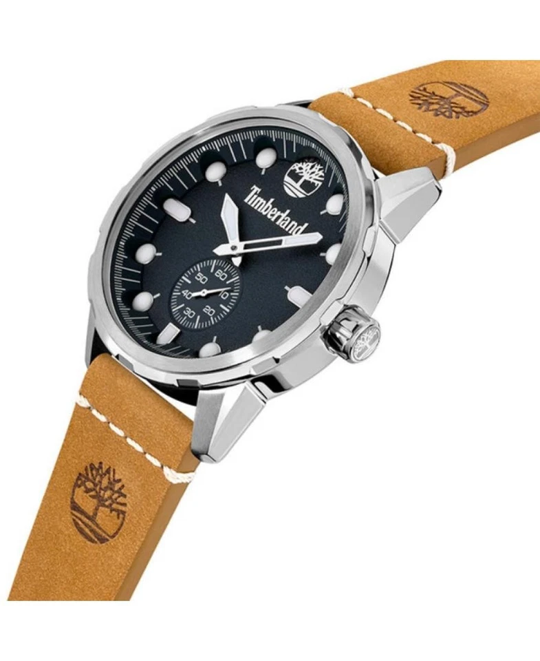 TIMBERLAND Hombres Analógico Cuarzo Informal Reloj Clásico Vestido Esfera Azul Impermeable Rou Foto 4 de 4