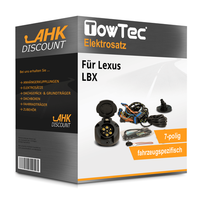 für Lexus LBX 09.2023-Jetzt Towtec Elektrosatz 7Polig Fahrzeugspezifisch Neuware