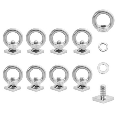 8 Sets T Track Bolt Heavy Duty Mount Tie Down Anchor Roof Rack 304 Stainless