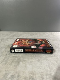Swords and Serpents (Nintendo NES, 1990) Complete CIB Box Manual Poster Insert