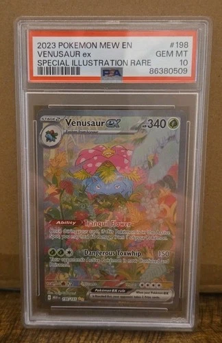2023 Pokémon 151 English #198 Venusaur EX PSA 10 Gem Mint