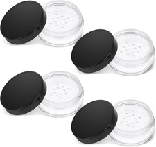 10 Ml/ 0.34Oz Refillable Loose Powder Container 4PCS Plastic Loose Powder Compac