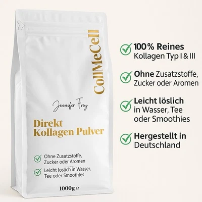 JENNIFER FREY 2x 1000g Kollagen Peptide Bioaktives Premium Collagen Hydrolysat Peptide Pulver