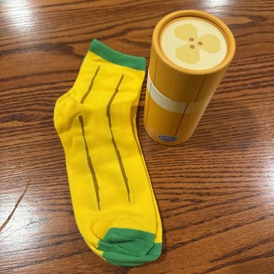 Luckies Fruitful Socks - Banana One Size Fits All- unused but box has sun fading