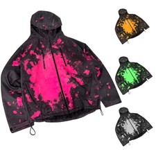 Temperature Sensitive Color Changing Waterproof Jacket Thermochromic Hooded Coat