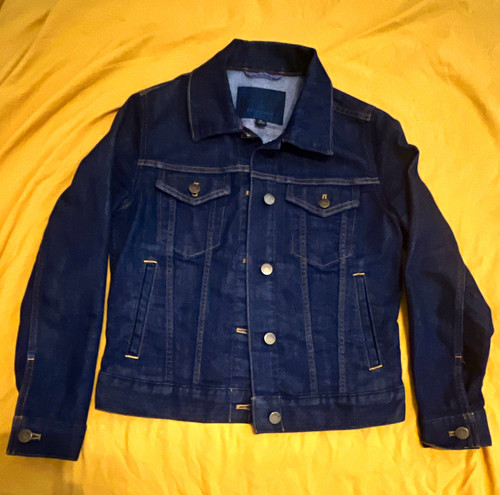 Patagonia Women's Blue Jean Jacket XS Button-Front Collared Short Pocket