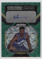 2022-23 Prizm Sensational Signatures Choice Green 8/8 Udoka Azubuike Auto 07rd