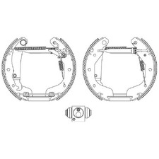 Bremsbackensatz hinten für Opel Corsa B S93 Tigra id52936