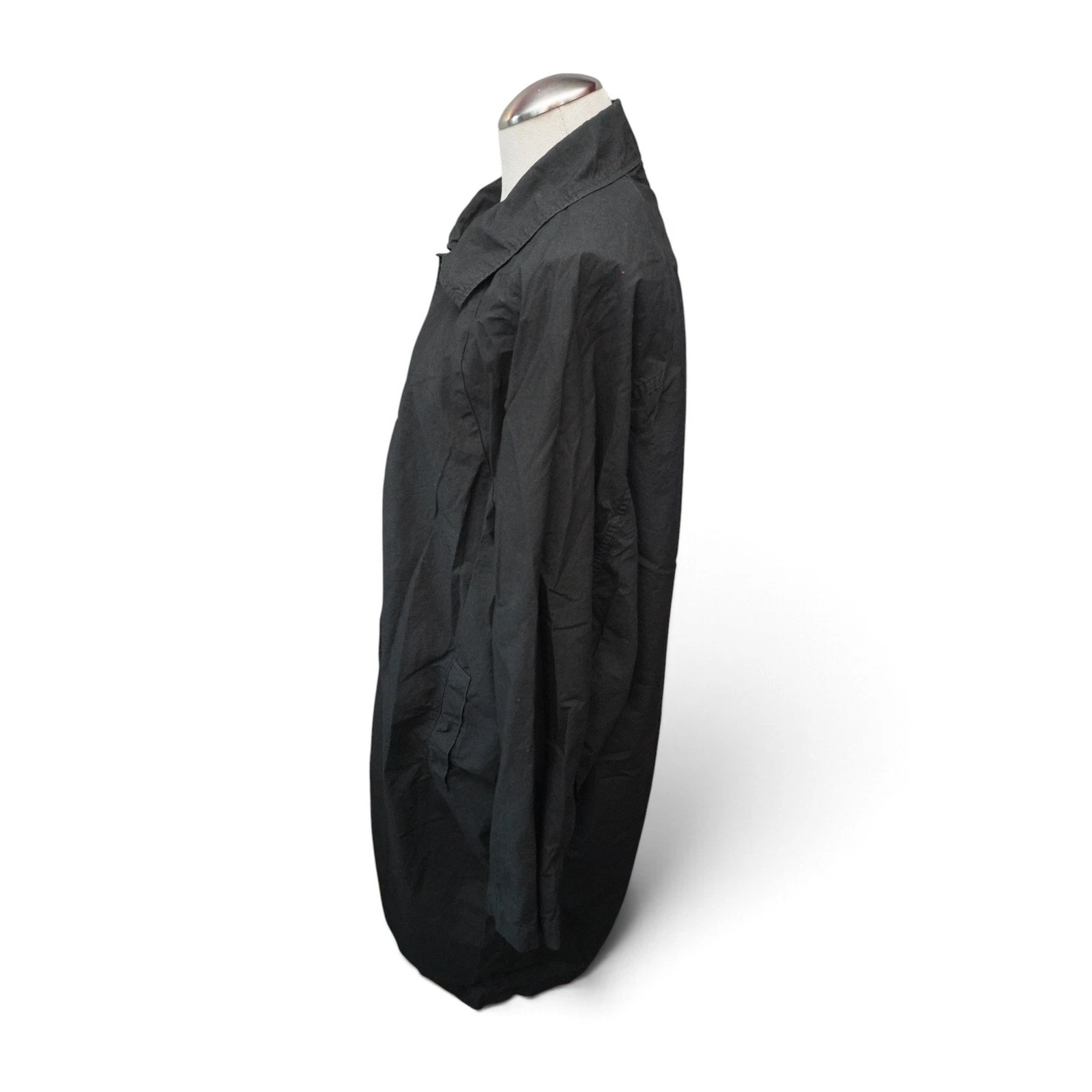 Ordinary Fits Quilt Deli Coat Mens 1 Black Cotton Japanese Shop Workwear Jacket - product detail image 4