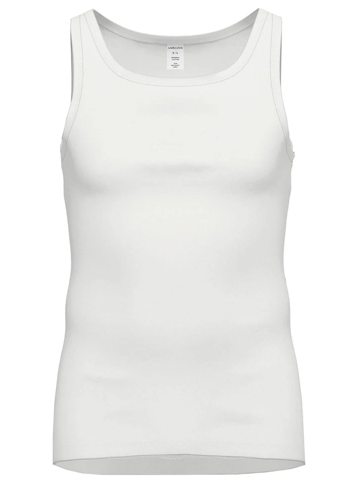 Lot de 3 maillots de corps Day Classic Ammann | Coton côte | M-2XL, Blanc - Photo 1/1