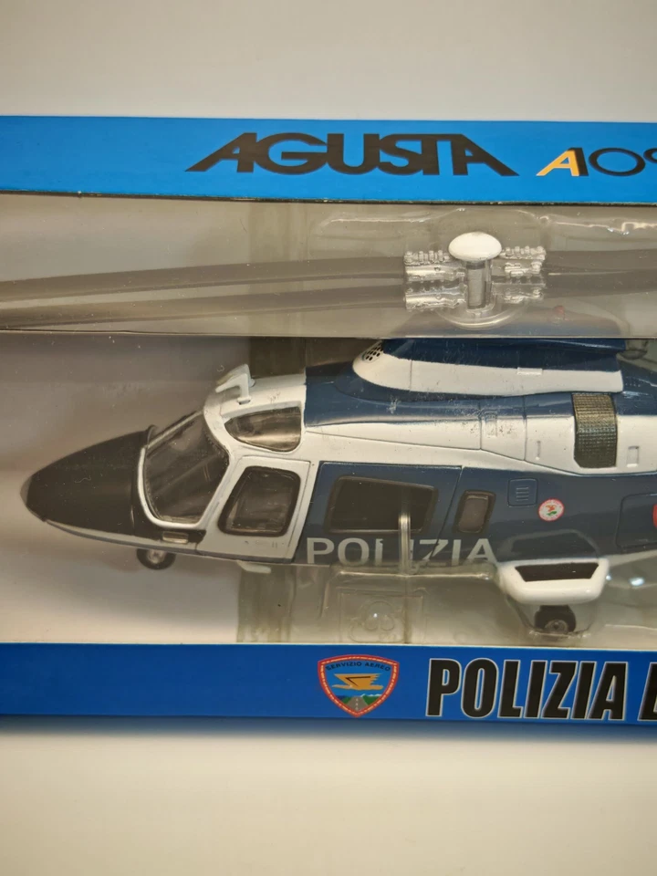 MODELLINO STATICO NEW RAY ELICOTTERO AGUSTA WESTLAND AW109 POLIZIA SCALA 1/43 - Immagine 2 di 4