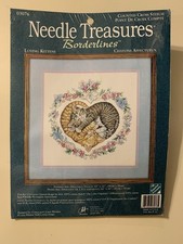 NEW Needle Treasures Counted Cross Stitch Kit - Loving Kittens Brand Nea Sealed