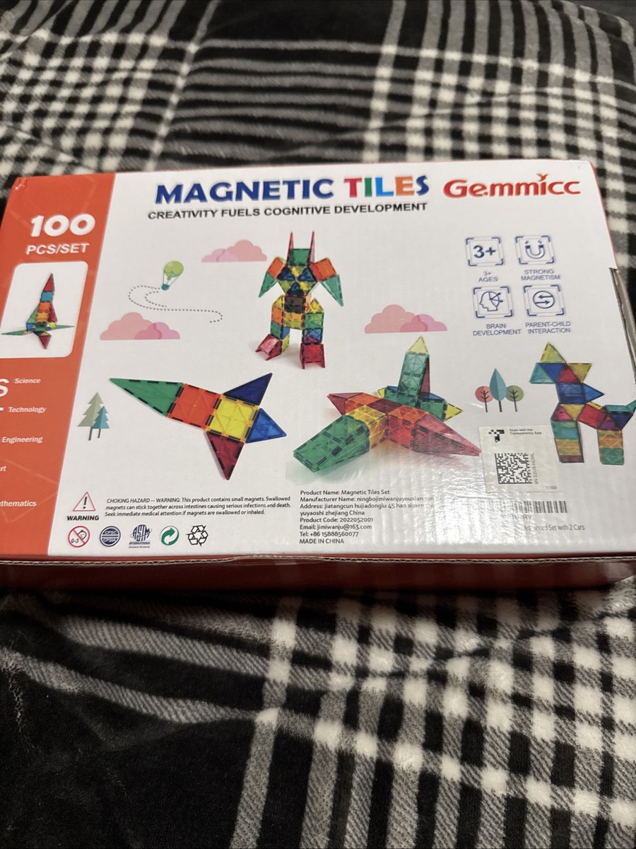 マグナタイルズ 200ピース Magna-Tiles CLEAR COLORS Magna-Tiles Clear Colors | Becker's School Supplies