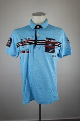 PAUL & SHARK Polo Homme Manches Courtes Coton Vintage Italie Logo TG XL - Photo 1/4