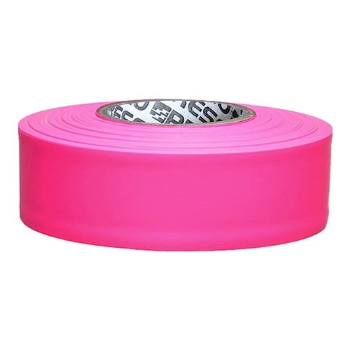 Manufacturer Varies Flagging Tape, Pink, 300 ft L, 1 3/16 in TFP-200
