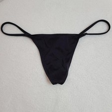 VTG Frederick's Of Hollywood One Size Satin V-string Thong Panty Lg