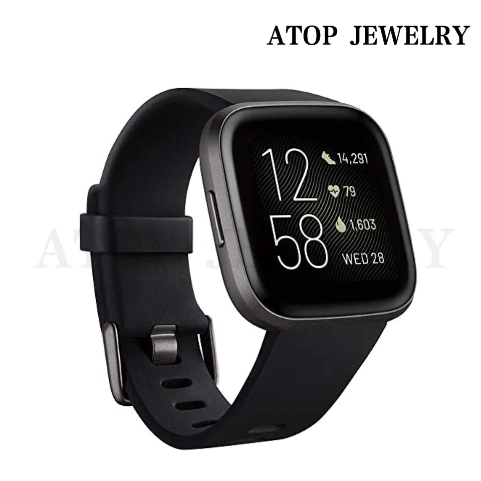 Reloj inteligente Fitbit Versa 2 salud y estado físico rastreador de actividad tallas S y L FB507 Foto 3 de 4