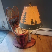 Adirondack Lodge Rustic Furniture Lamp Winter Camp Free Shipping 