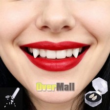 Reusable Vampire Teeth Fangs with Adhesive Adults Kids Halloween Cosplay 2025 US