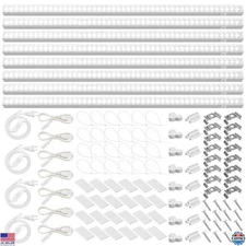 Barrina 2ft T5 Grow Lights, 5000K Full Spectrum LED, 80W, 8-Pack for Plants